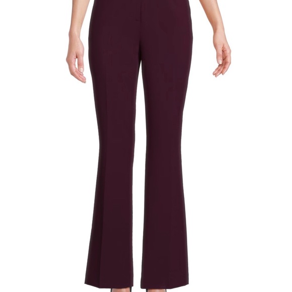 Calvin Klein Pants - Calvin Klein Women's Burgundy Flared Pants